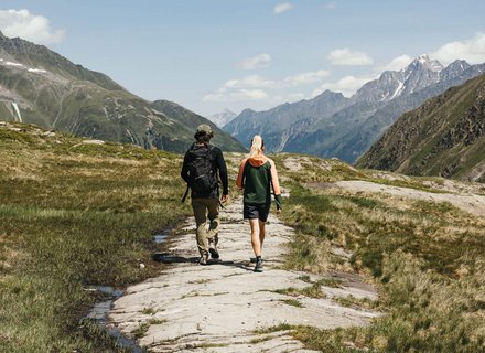 Wandern am Stubaier Gletscher